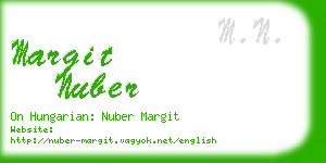 margit nuber business card